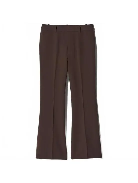 Uniqlo Smart Flare Pants NWT Dark Brown XL - Picture 3 of 9
